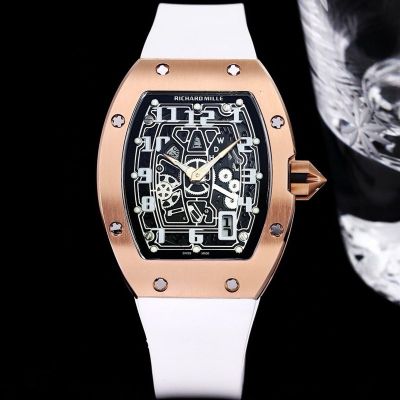 RICHARD MILLE RM67-01  Rose gold-White Replica Watch